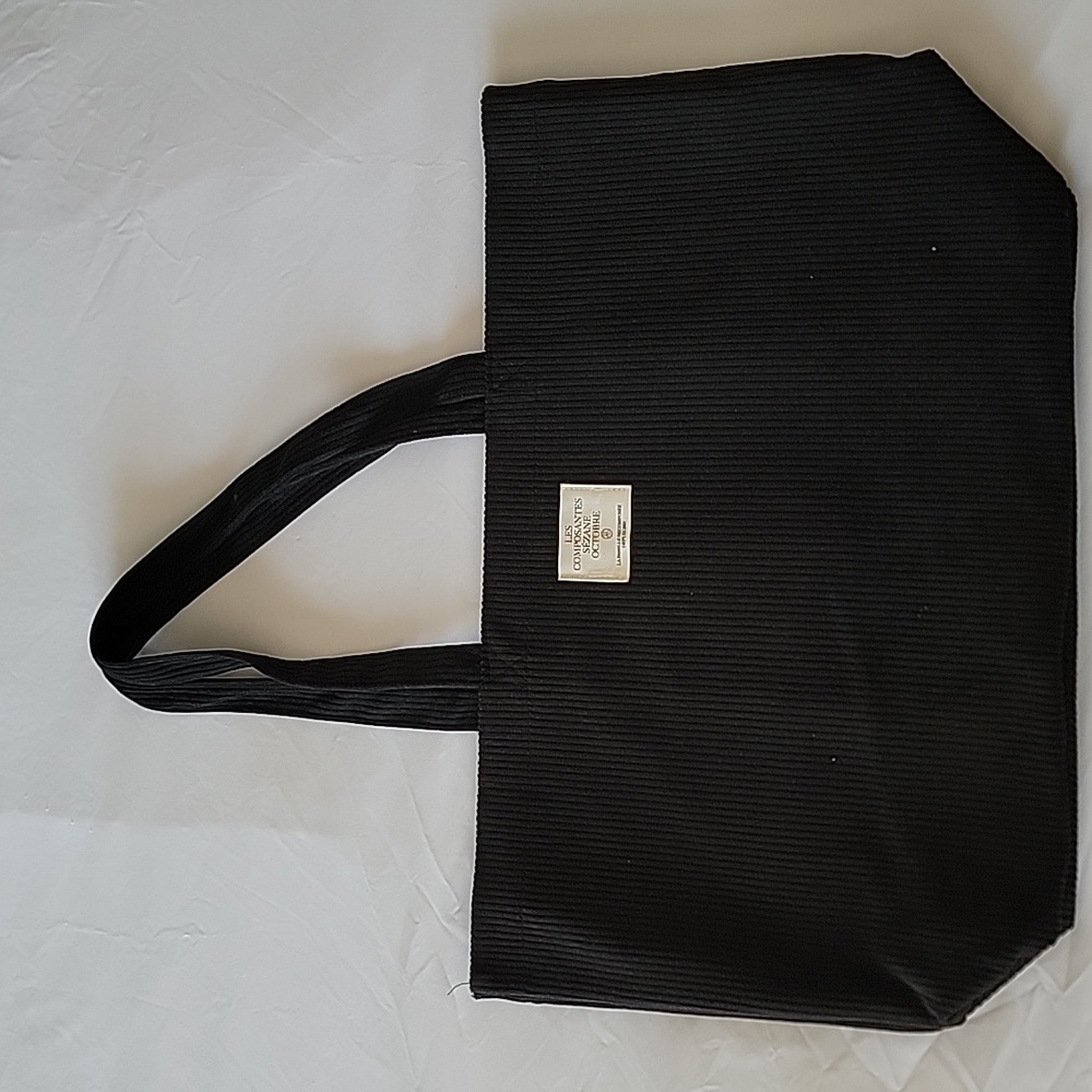 NWOT Sezane Corduroy Black Bag